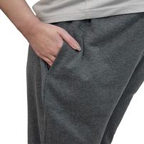 ルームパンツ スムース ウエストアジャスター付き チャコール&times;L-LL