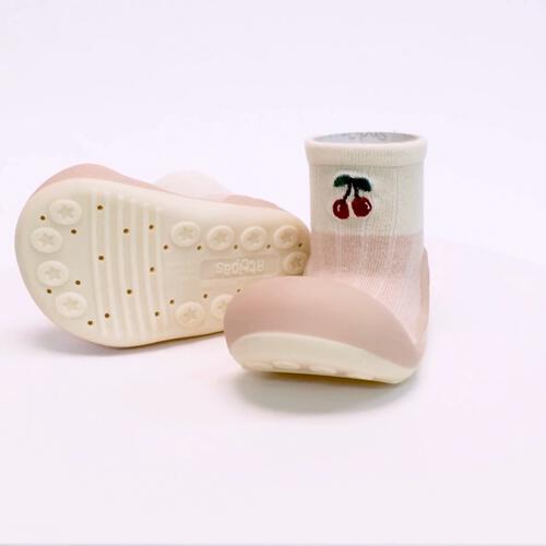 アティパス レトロムード ベビーソックスシューズ 12.5cm ピンク