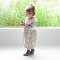 アティパス ポンポン ベビーソックスシューズ 12.5cm POM-POM カーキ