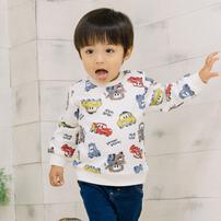 Disney ディズニー カーズ 長袖デイリートレーナー 起毛 総柄 ナチュラル×100cm ベビーザらス限定