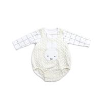 miffy ミッフィー 長袖ボティスーツ サロペット風 ナチュラル×80cm ベビーザらス限定