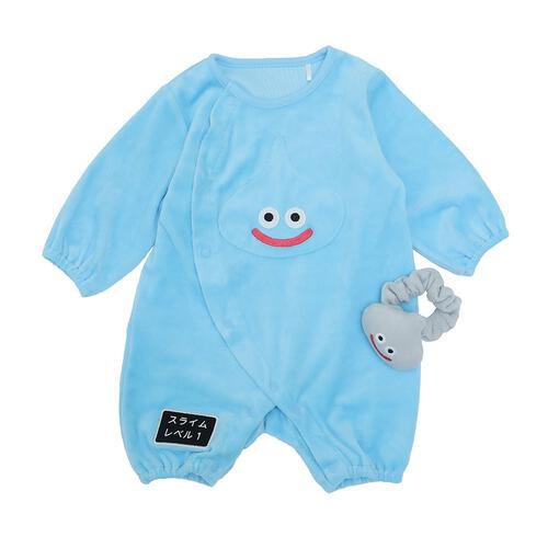 ドラクエベビー＆キッズ フィットオール ベロア メタルスライムのラトル付き(ブルー×60-70cm) ベビーザらス限定