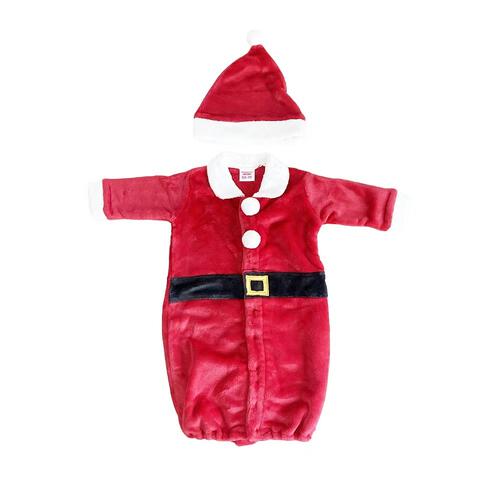 クリスマス新生児ドレス 帽子付きサンタ コスチューム ベビー サンタクロース コスチューム 子供 衣装 ベビーザらス限定