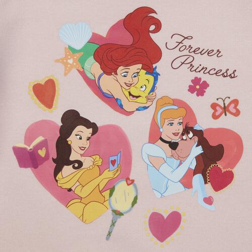 Disney ディズニー プリンセス 長袖デイリートレーナー 起毛 ピンク×100cm ベビーザらス限定