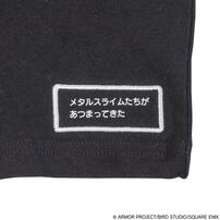 ドラクエベビー＆キッズ 刺繍半袖ロンパース メタルスライム ブラック&times;80cm