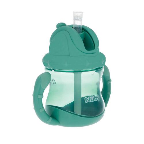 Nuby ヌービー Flip N Sip ツインハンドルマグカップ (グリーン)
