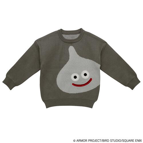 ドラクエベビー＆キッズ セーター メタルスライム(グレー×約95cm)