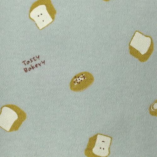 長袖シャツ肌着2枚組 スムス 牛×パン パステルブルー×80cm ベビーザらス限定