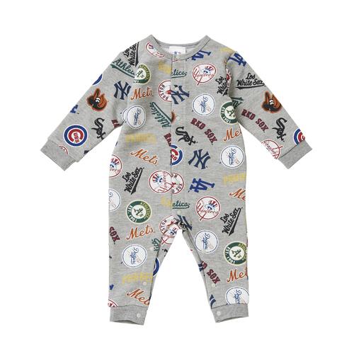 MLB 総柄 ロンパース グレー×80cm ベビーザらス限定