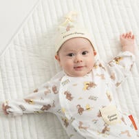 おさるのジョージ 新生児兼用ドレス 帽子付き ベビーザらス限定
