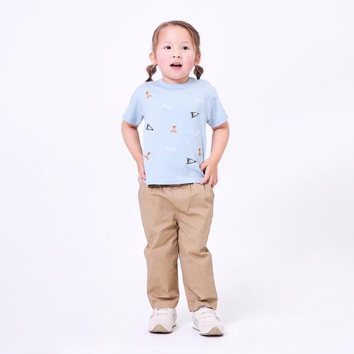POLO BCS ロゴクマ半袖総柄Ｔシャツ グリーン&times;90cm ベビーザらス限定