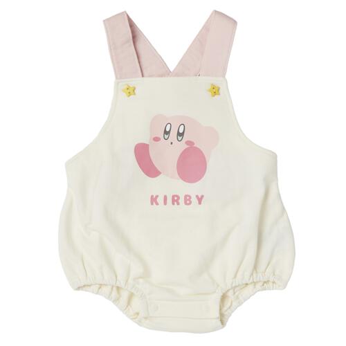 星のカービィ 吊りブルマ 裏毛 ホワイト&times;70-80cm ベビーザらス限定