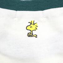 SNOOPY スヌーピー 長袖Tシャツ ラグラン 袖配色 ナチュラル×95cm