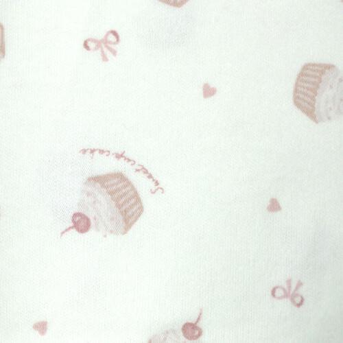 長袖シャツ肌着2枚組 スムス ケーキハート ピンク×95cm ベビーザらス限定