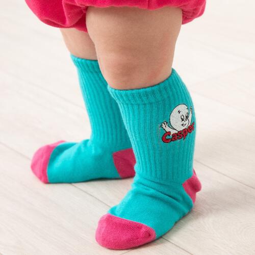 【Universal &times; chimajiro0730さん】キャスパー 2Pソックス パープル&times;16-21cm