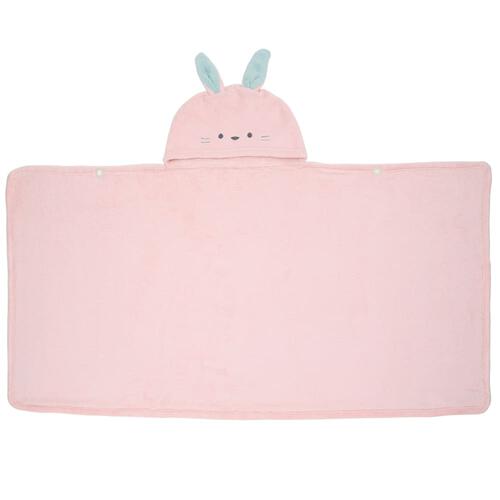 吸水アニマル湯上りタオル ウサギ（ピンク） ベビーザらス限定