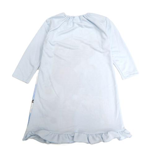 Disney ディズニー アナと雪の女王 長袖ナイトドレス フリル付き エルサ サックス×120cm ベビーザらス限定