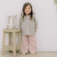 【FirstCloset×mioさん】ロングパンツ オフホワイト×90cm