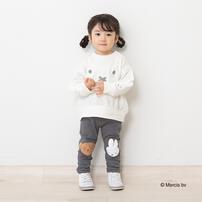 ミッフィーアップリケレギンス グレー×90cm ベビーザらス限定