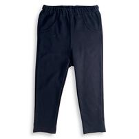 COJIKA 10分丈デイリーパンツ 無地 ミニ裏毛 ブラック×90cm ベビーザらス限定