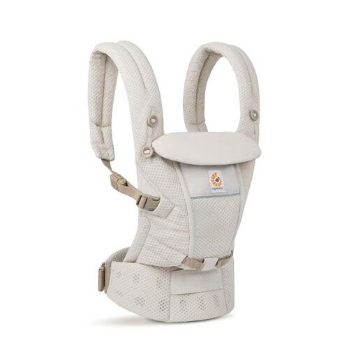 Ergobaby エルゴベビー ADAPT SoftFlex (ナチュラルベージュ) 抱っこ紐 メッシュ 対面抱き 腰抱き おんぶ 日よけ風よけフード 新生児～20.4kg