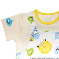 ドラクエベビー＆キッズ サロペット風半袖ロンパース スライムたち ホワイト&times;70cm
