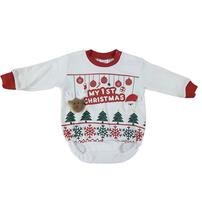 クリスマスダルマオール 裏毛 コスチューム ベビー サンタクロース コスチューム 子供 衣装 ホワイト&times;70cm ベビーザらス限定