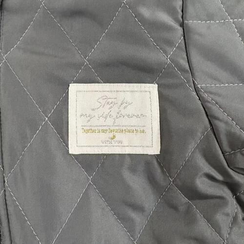 ジャンプスーツ くまみみ ダイヤキルト柄 チャコール×80cm ベビーザらス限定