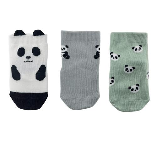 3Pパンダ柄ロークルーソックス ベビーザらス限定