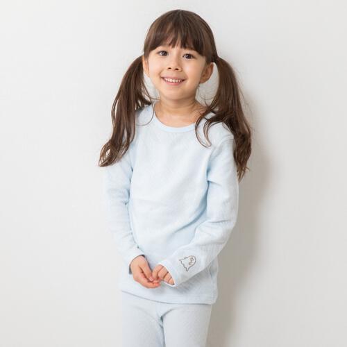 【Babies&ldquo;R&rdquo;Us&times;】着心地おばけ ニットキルト 腹巻付きパジャマ メレンゲブルー&times;100cm