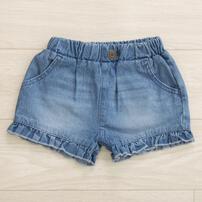 デイリーショートパンツ ブルー&times;100cm