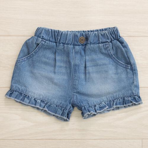 デイリーショートパンツ ブルー&times;100cm