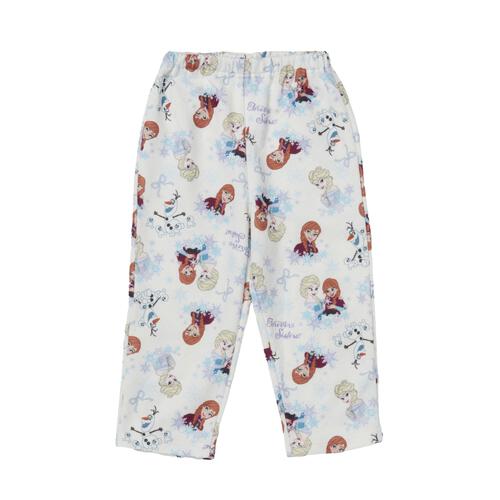 ディズニー アナと雪の女王 長袖パジャマ フェミニン かぶり ホワイト×110cm ベビーザらス限定