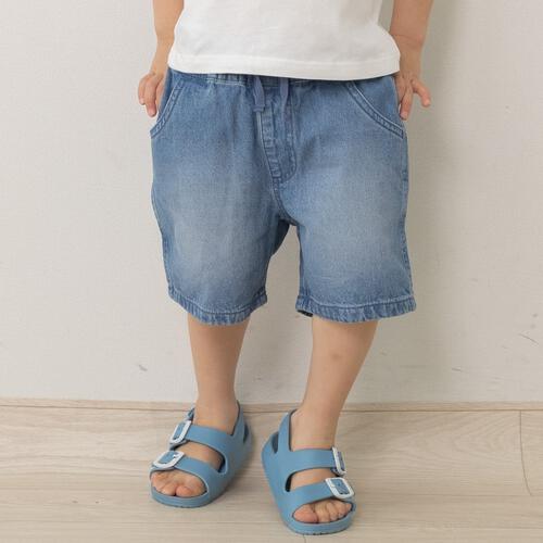 デイリーショートパンツ ブルー&times;100cm