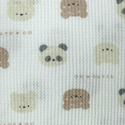 半袖ロンパース肌着 2枚組 ワッフル しまうま×アニマル ミント×70cm ベビーザらス限定