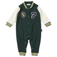 POLO BCS スタジャン風ロンパース グリーン×70cm ベビーザらス限定