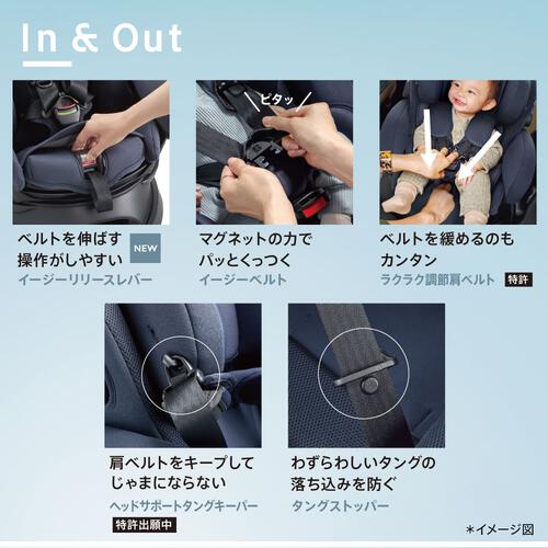 Aprica アップリカ フラディア グロウ エバー AB チャイルドシート ISOFIX固定 R129適合 フルフラットベッド 新生児～4歳頃まで