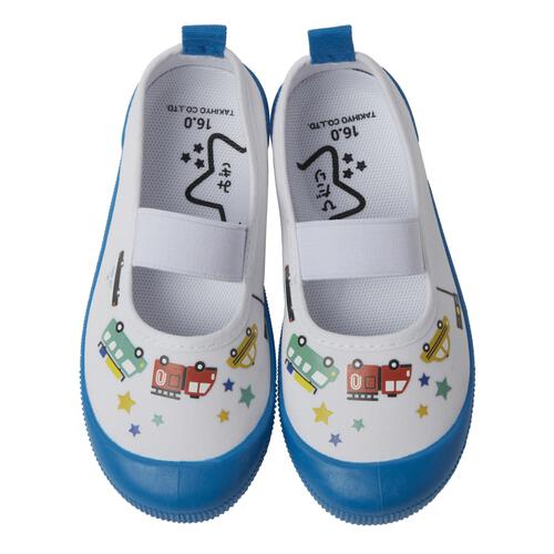 上履き クルマ柄 ブルー&times;15cm ベビーザらス限定