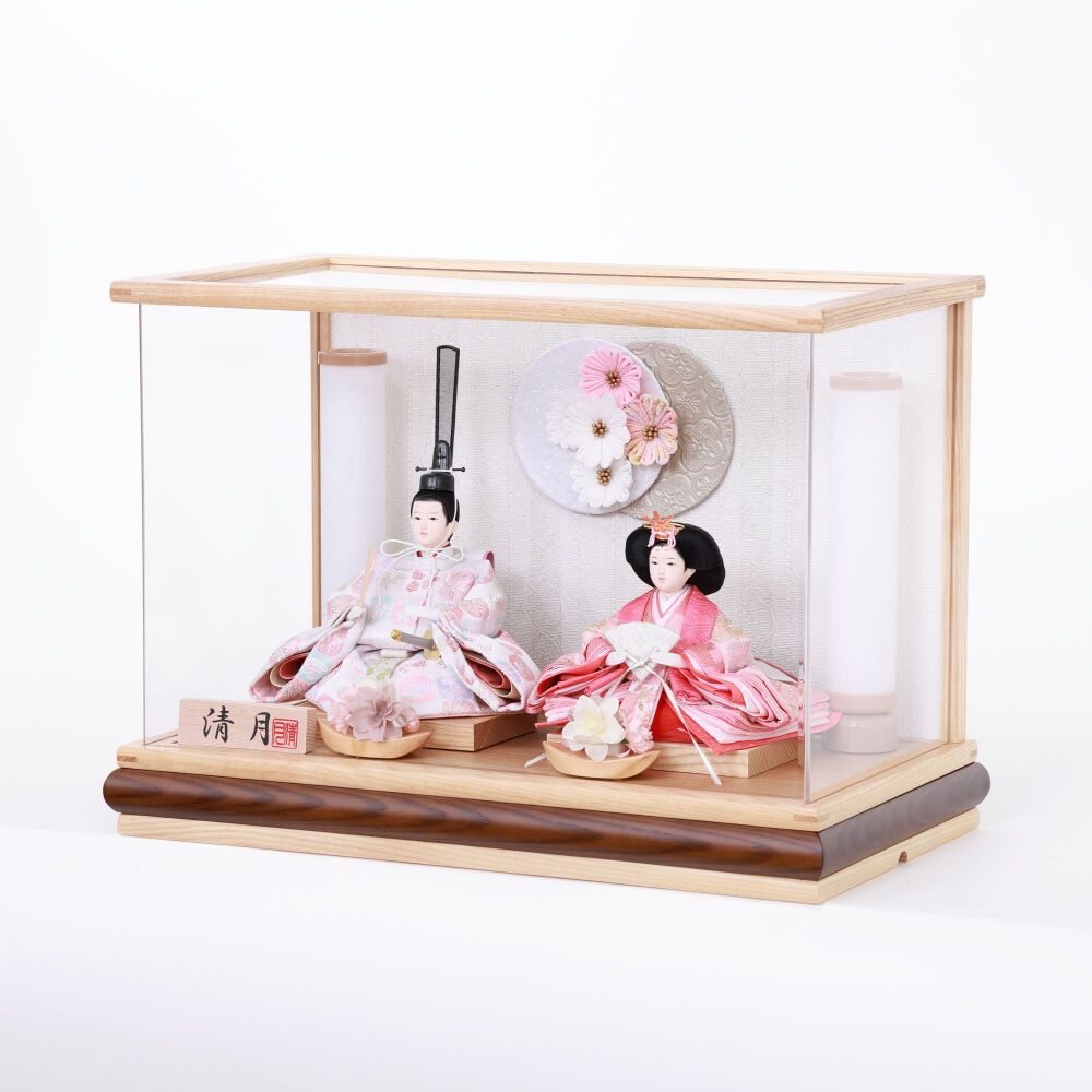 雛人形】ケース親王飾り 花尽しアクリルケース | マタニティ・ベビー