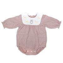 miffy ミッフィー 長袖ボディスーツ 襟付き ピンク×80cm ベビーザらス限定