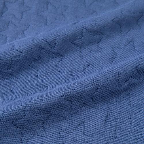 monpoke モンポケ 長袖ロンパース サロペット型 ブルー×70cm