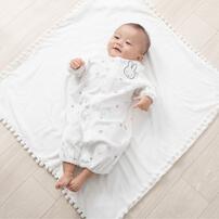 miffy ミッフィー 長袖ドレスオール ベロア ホワイト50-70cm ベビーザらス限定