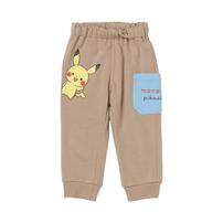 monpoke モンポケ ロングパンツ サイドポケット ピカチュウ ベージュ×90cm