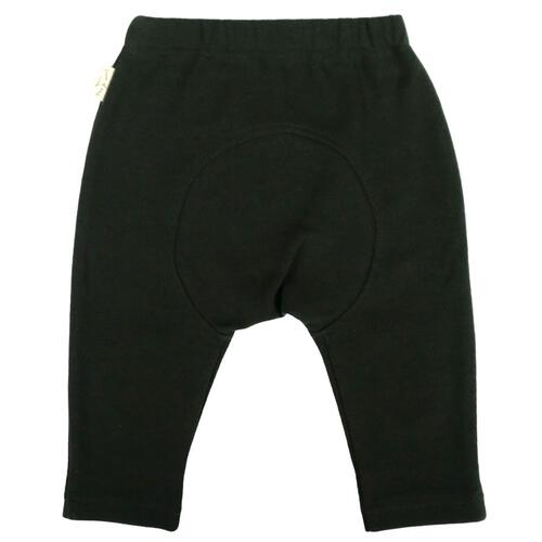 モンキーパンツ ワッフル ブラック×80cm