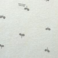 新生児短肌着 2枚組 目玉焼き×新芽(パステルイエロ×50-60ｍ)