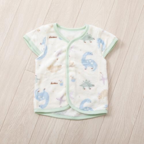 パジャマベスト フリース 恐竜柄 グリーン×80-95cm ベビーザらス限定