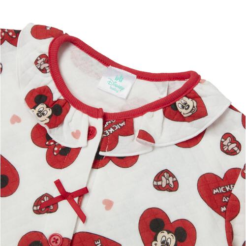 ディズニー 前開き長袖パジャマ フェミニン ミニー レッド&times;95cm ベビーザらス限定
