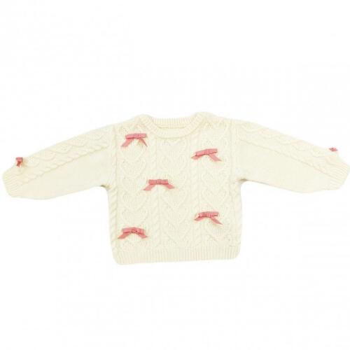 sophitica リボンニットプルオーバー オフホワイト×80cm