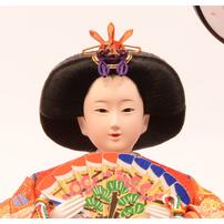 【雛人形】ケース飾り 親王飾り「桜模様黒塗」 (322201)ひな人形 ひな祭り お雛様 おしゃれ【メーカー直送】