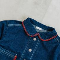 【FirstCloset×mioさん】デニムジャケット ネイビー×80cm